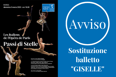Avviso: Sostituzione balletto "Giselle"